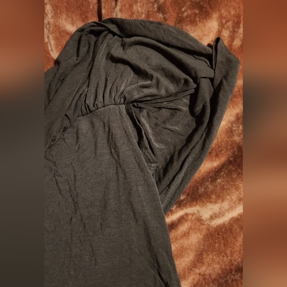 Fashion Nova Small Off Shoulder Green Boho Bodysuit - Picture 3 of 7